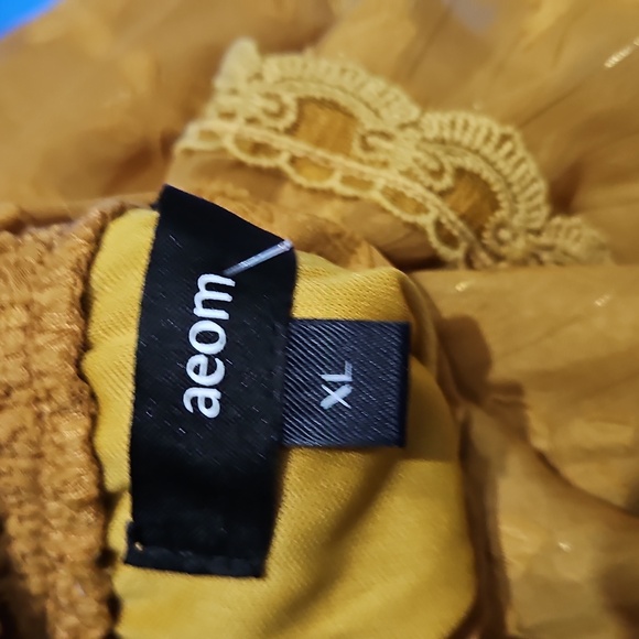 AEOM  Mustard High Low Dress - Picture 8 of 8